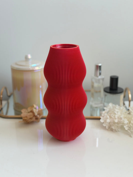 dango vase - orange/red