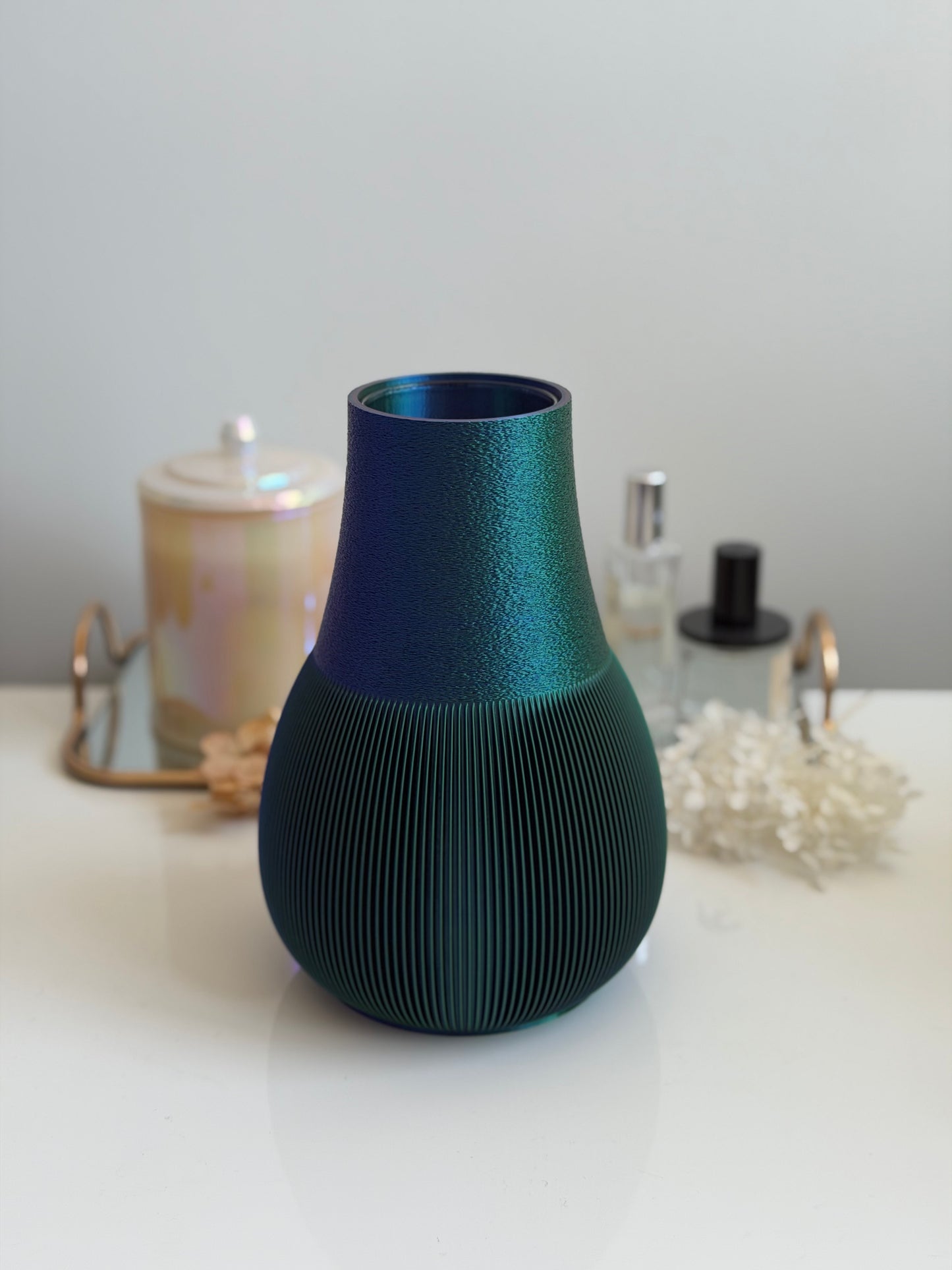 chasen vase - blue/green/purple