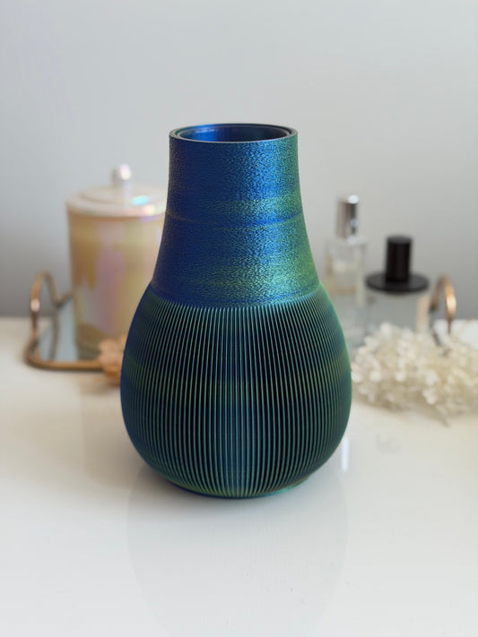 chasen vase - blue/green/orange