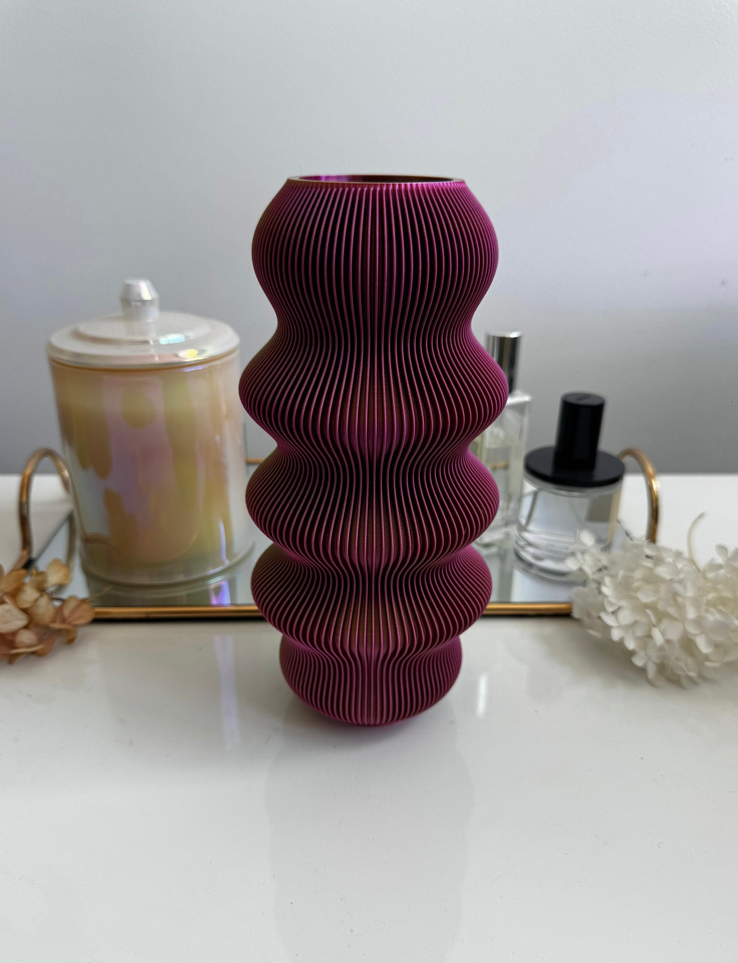 zippa vase - green/pink/yellow