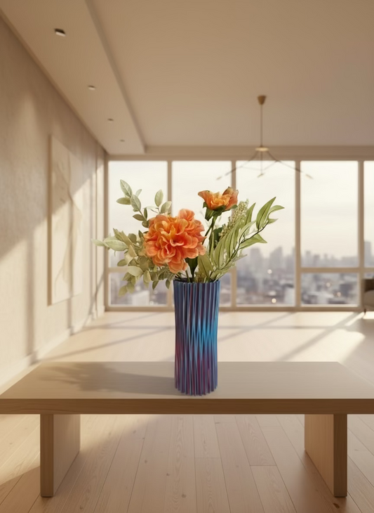 nurb vase - tri-colour