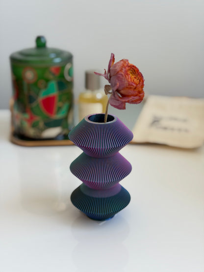 bud vase - trio (yellow/blue/pink & pink/blue/green)