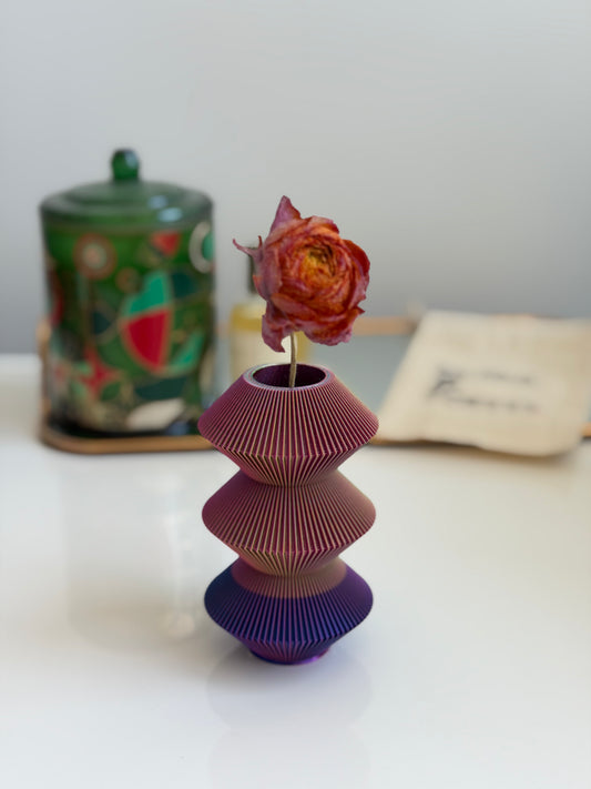 bud vase - trio (yellow/blue/pink & pink/blue/green)