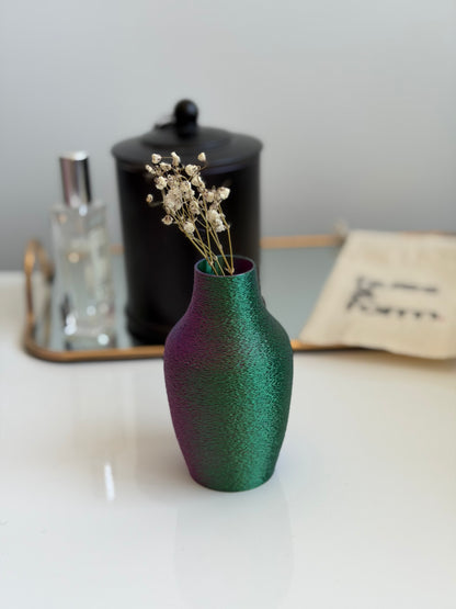bud vase - simple (blue/green/red)