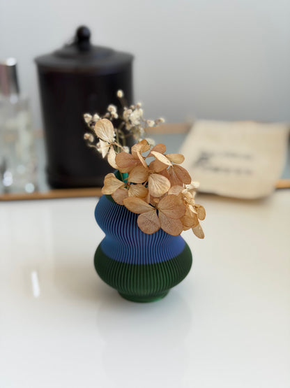 bud vase - hulu (blue/green & blue/purple & green/yellow)
