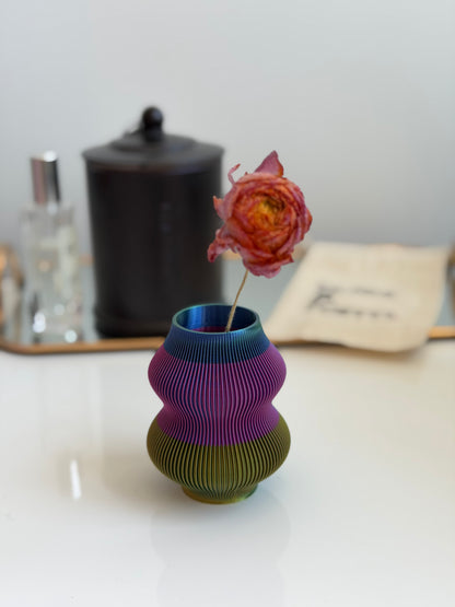 bud vase - hulu (blue/green & blue/purple & green/yellow)