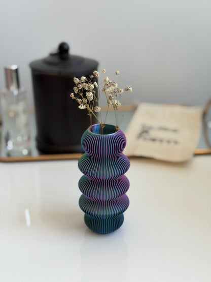 bud vase - zippa (blue/pink/yellow & blue/green/red)