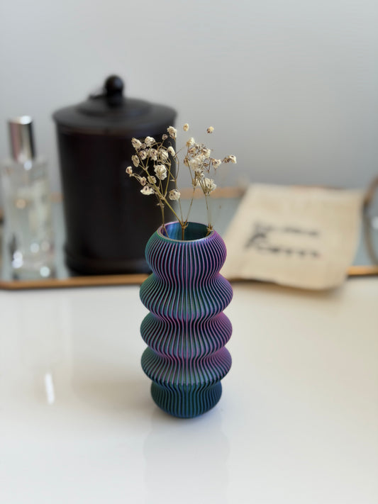 bud vase - zippa (blue/pink/yellow & blue/green/red)