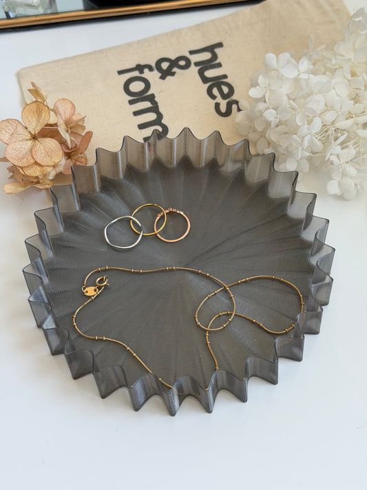 large trinket tray - translucent grey