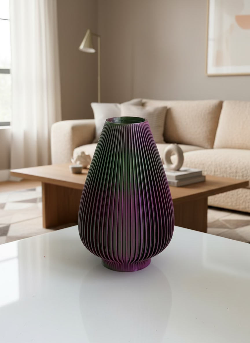 balloon vase - tri-colour