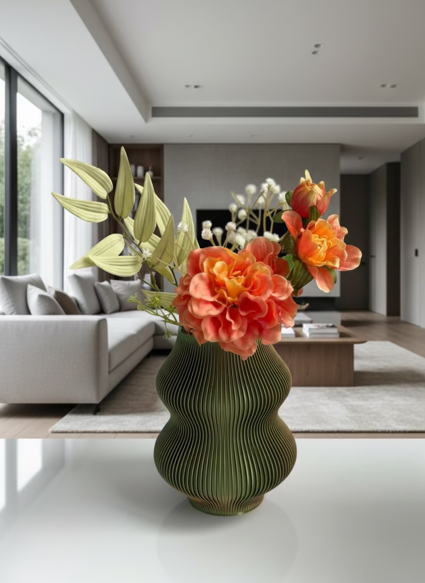 hulu vase - tri-colour