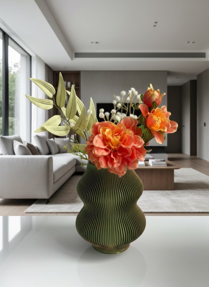 hulu vase - tri-colour