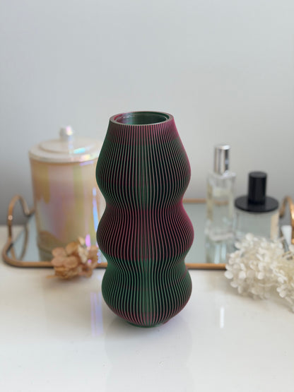 dango vase - green/red