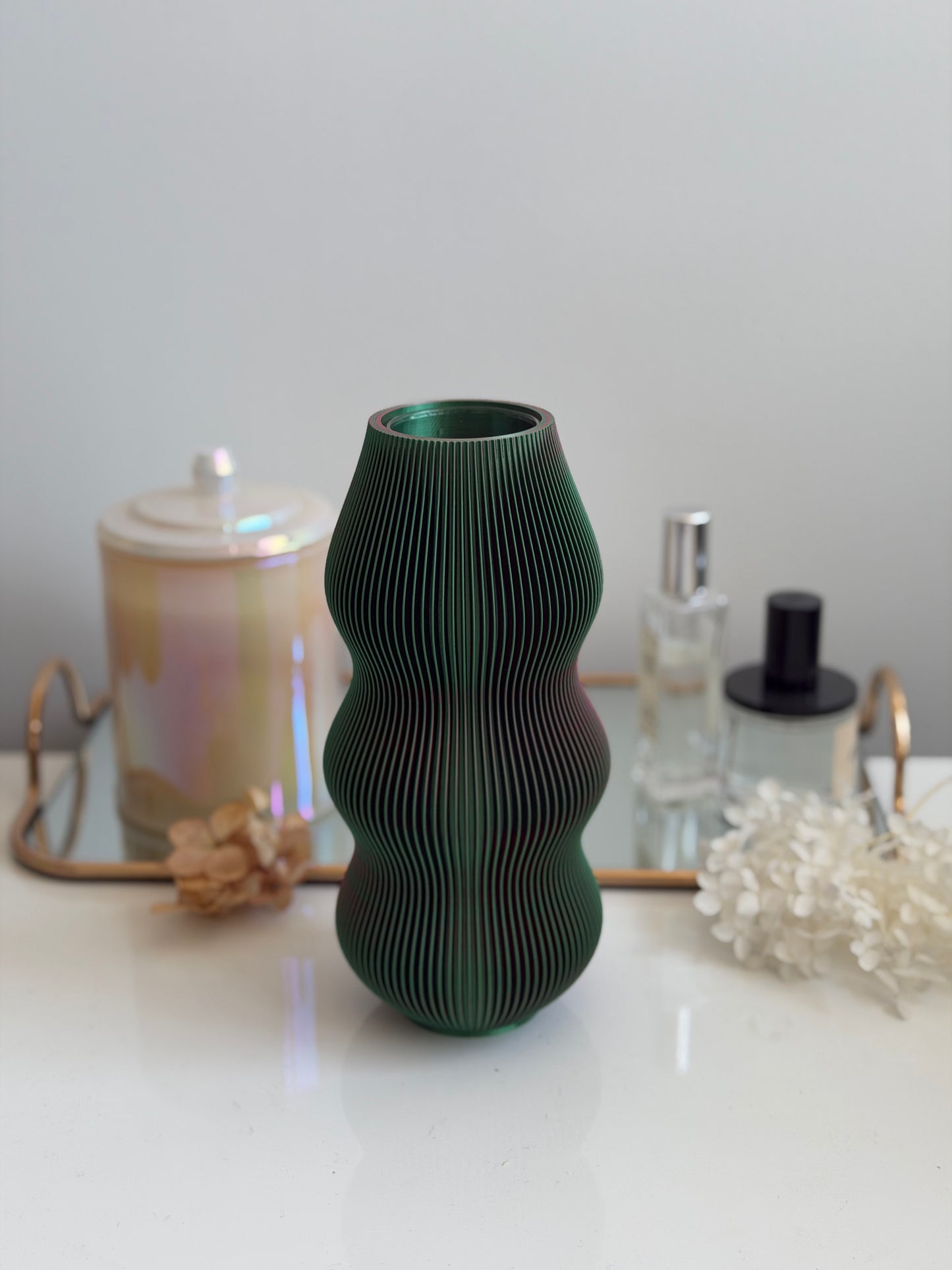dango vase - green/red