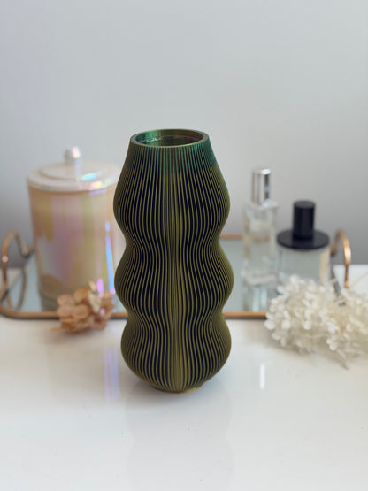 dango vase - green/yellow