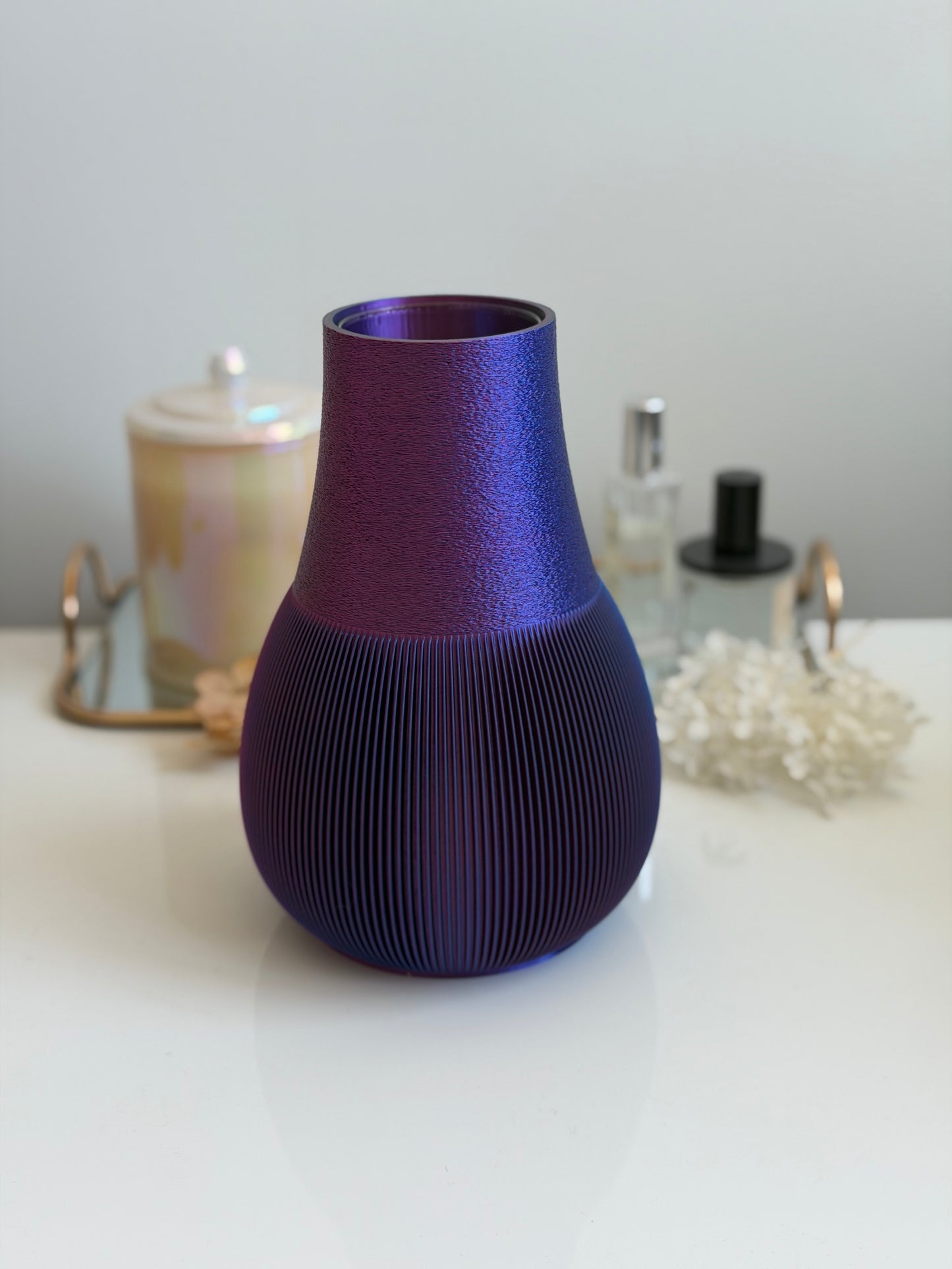 chasen vase - blue/green/purple