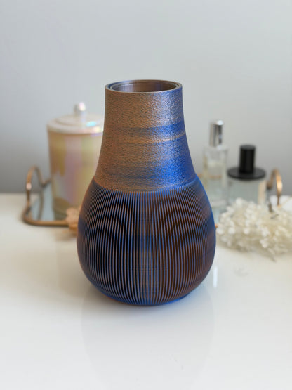 chasen vase - blue/green/orange