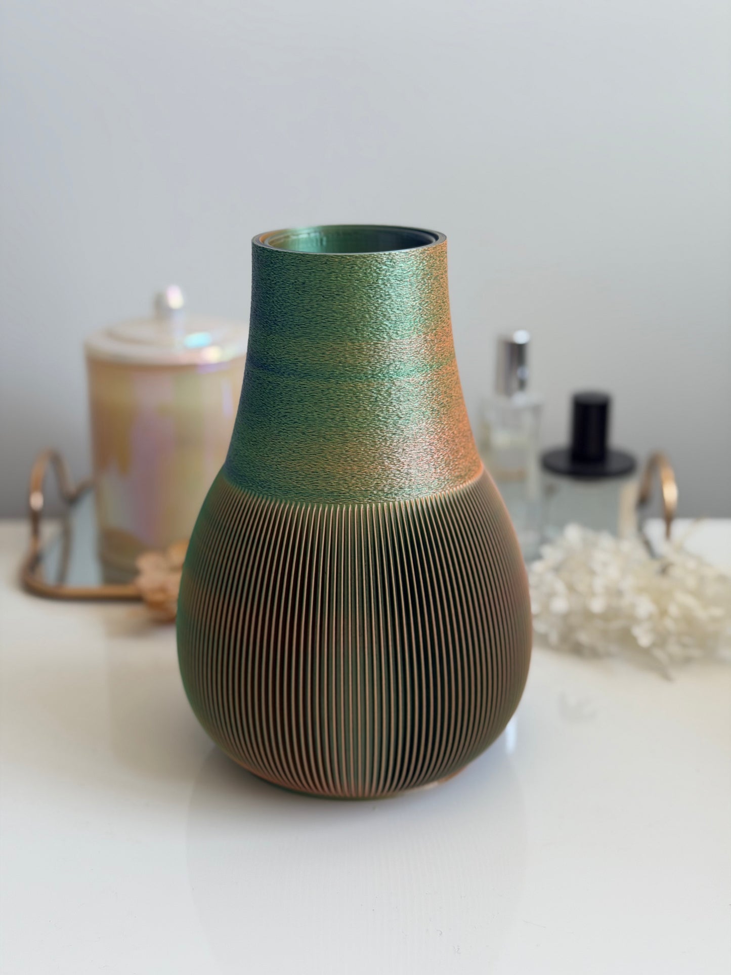 chasen vase - blue/green/orange