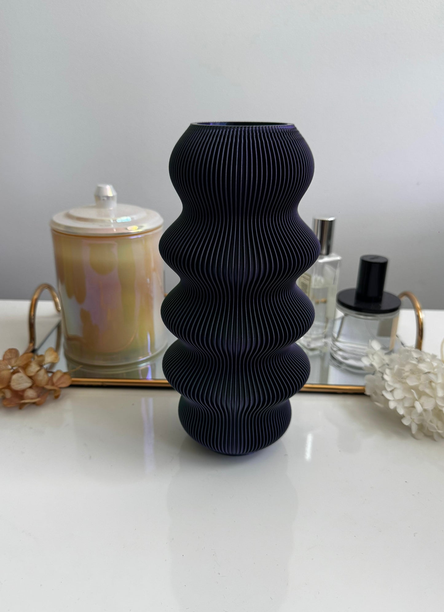 zippa vase - blue/green/red