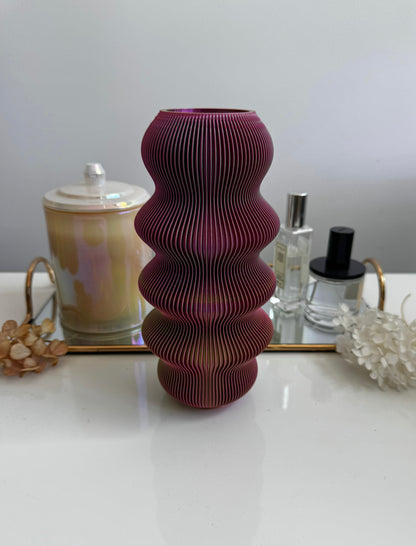 zippa vase - green/pink & green/pink/yellow (multi-layer)