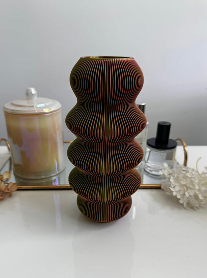 zippa vase - green/pink/yellow